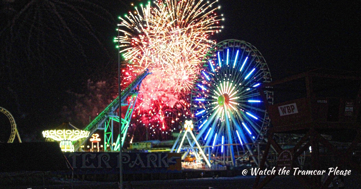 Wildwood, NJ Friday Night Fireworks on the Beach Watch The Tramcar Please