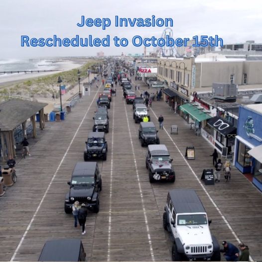 Ocean City, NJ Jeep Invasion Rescheduled to October 15, 2023 Watch