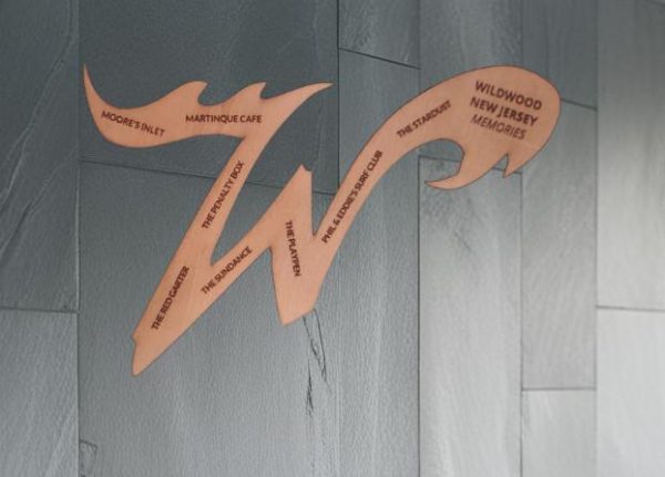 Wildwood New Jersey Memories with Unique Wildwood "W" Wall Art