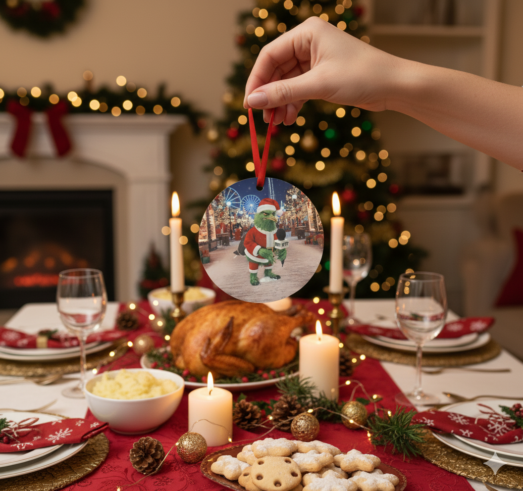 Wildwood Christmas Ornament Gus McFeathers as the Grinch - Image 3