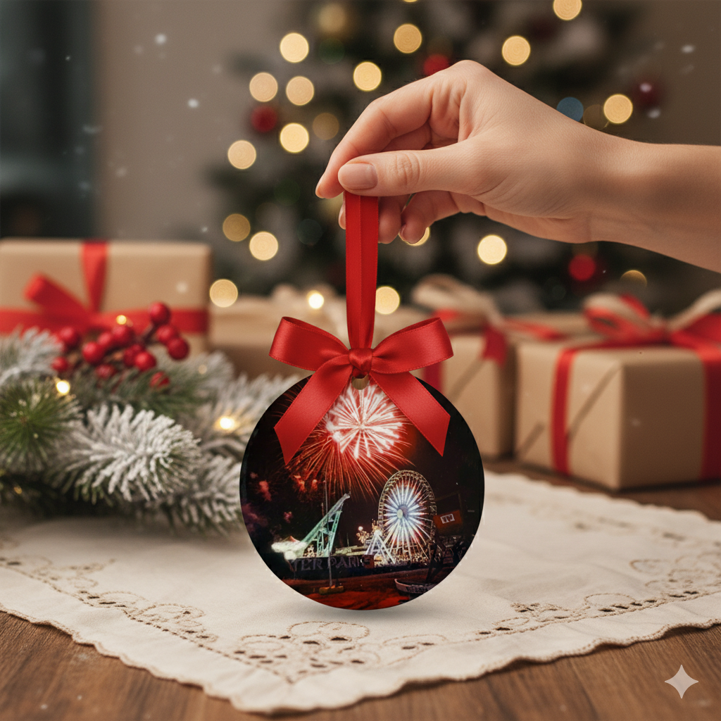 Wildwood Christmas Ornament – Fireworks, Ferris Wheel & Lifeguard Boat
