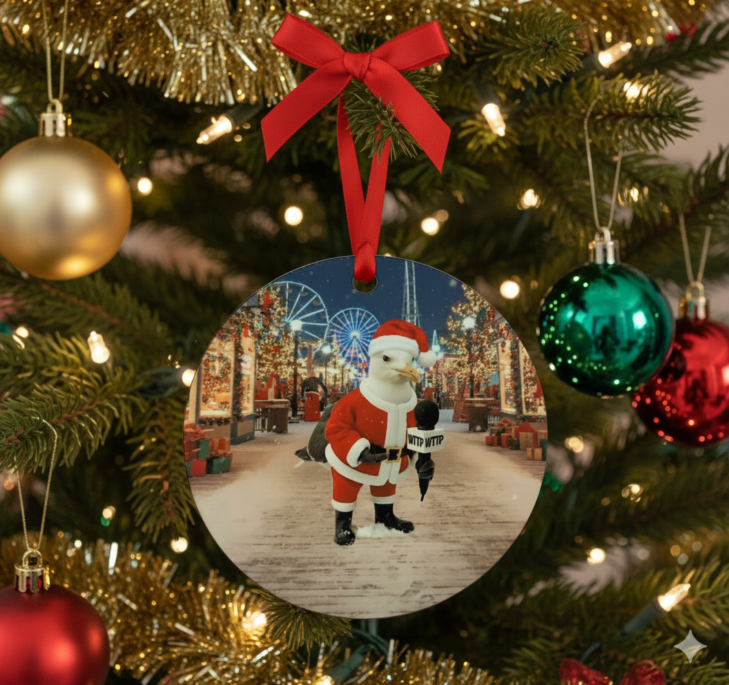 Wildwood NJ Seagull Gus McFeathers’ First Christmas Ornament