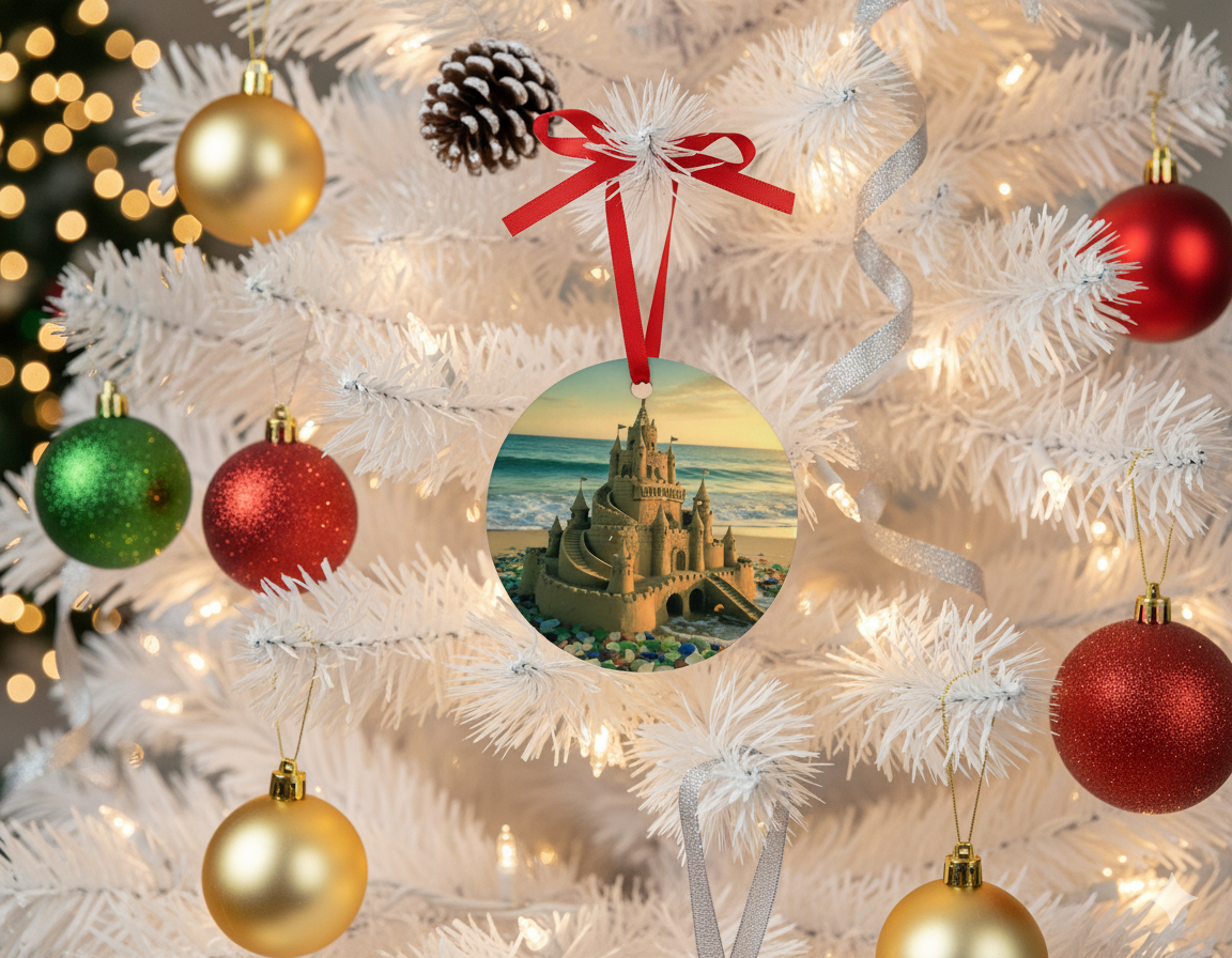 Wildwood NJ Ornament Beach Sand Castle