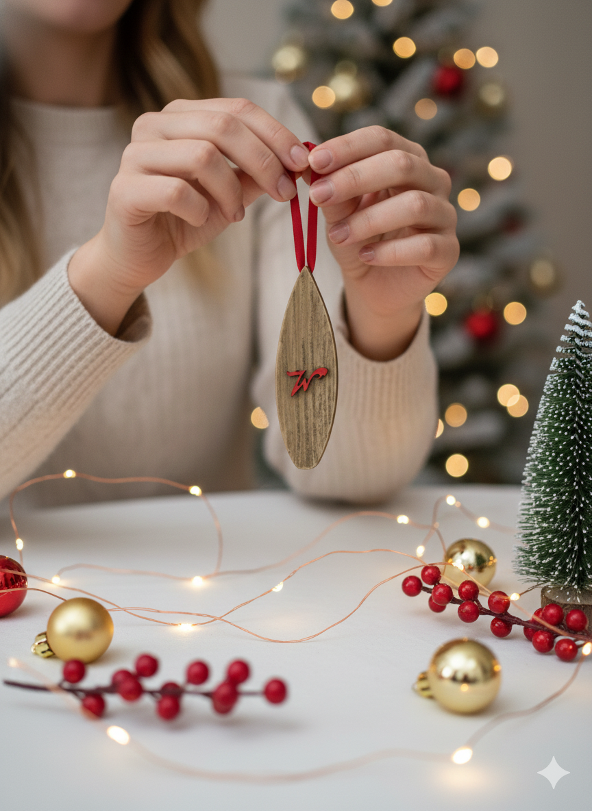 New for 2025: Wildwood “W” Boardwalk Surfboard Tree Ornament