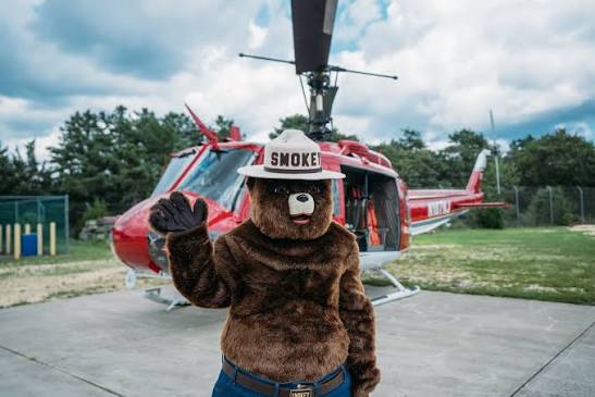 Smokey Bear Flying Over Wildwood and the Jersey Shore!
